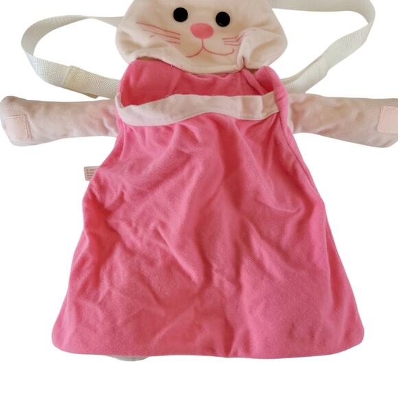 2000 Mattel Plush Bunny Backpack Carrier for 16" Vintage Kelly Doll Pink Rabbit - Picture 7 of 14